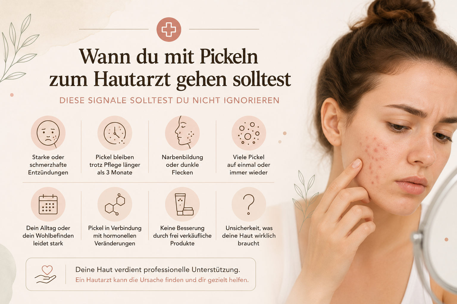 Wann du mit Pickeln zum Hautarzt gehen solltest – wichtige Warnsignale bei Akne und Hautproblemen 