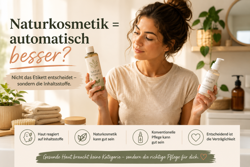 Naturkosmetik und konventionelle Hautpflege im Vergleich