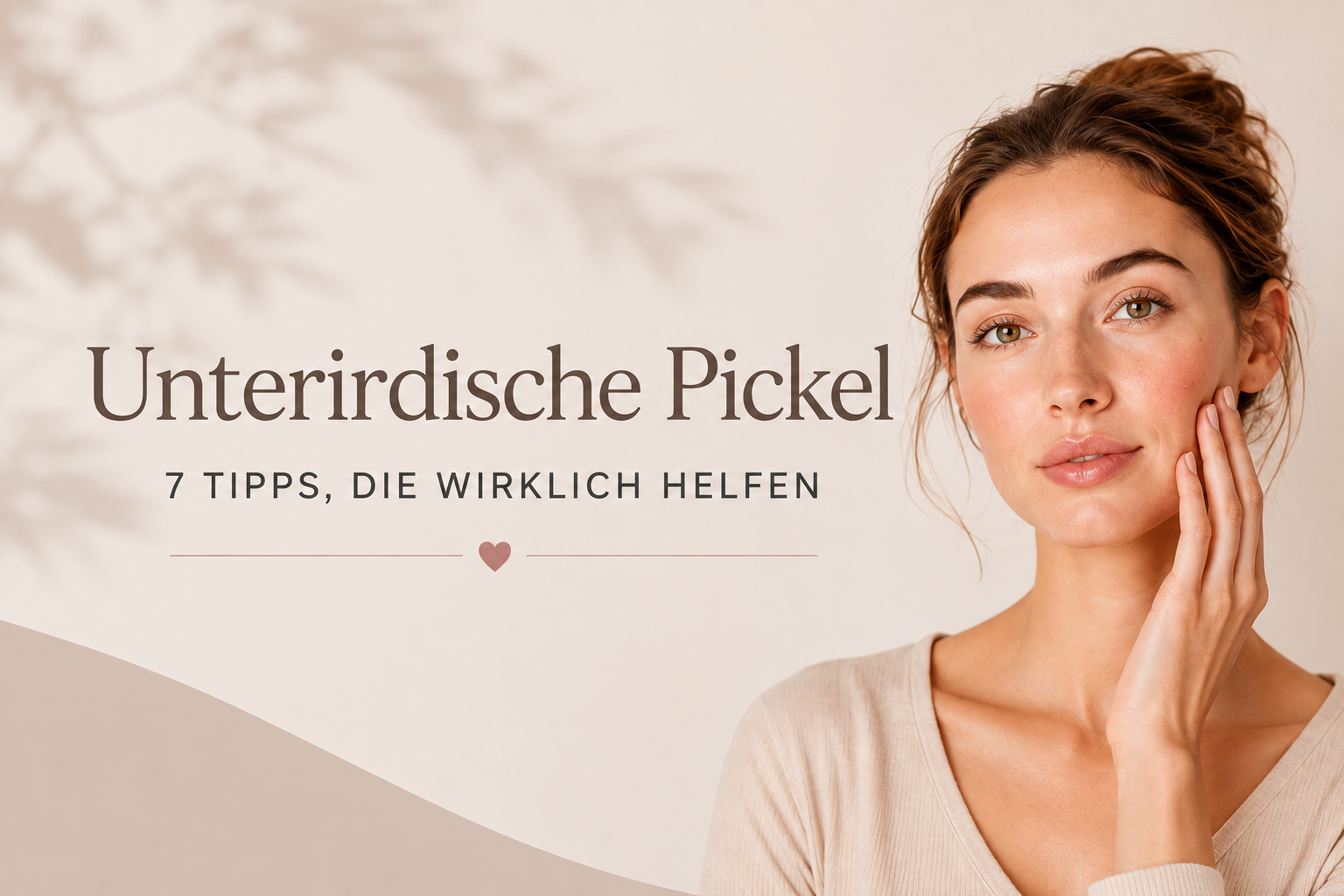 Unterirdische Pickel loswerden: 7 Tipps, die wirklich helfen