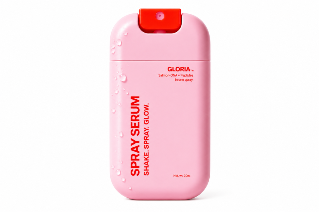 Gloria PDRN Spray Serum mit PDRN, Peptiden und NMF-Komplex – 4-in-1 Spray für Glow und Feuchtigkeit